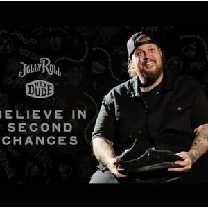 Hey Dude Black Jelly Roll Wally Loafers for Men